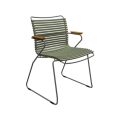Крісло Click Dining Chair Bamboo Armrests Olive Green1